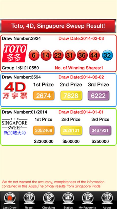singapore pools 4d prize calculator Check the latest 4D results